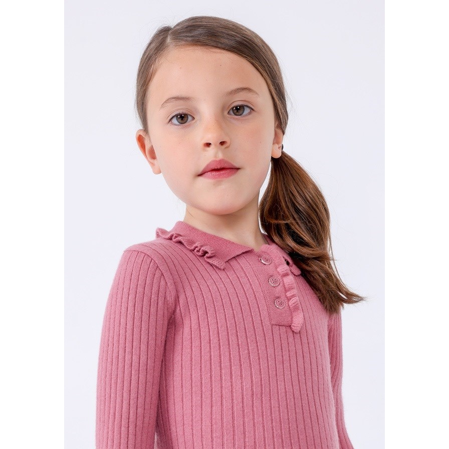 Mayoral Kışlık Kız Polo Örme Bluz Pembe