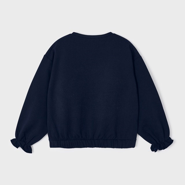 Mayoral Kışlık Kız Uzun Kol S-shirt Koyu Mavi