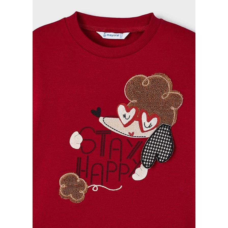 Mayoral Kışlık Kız Uzun Kol S-shirt Kırmızı