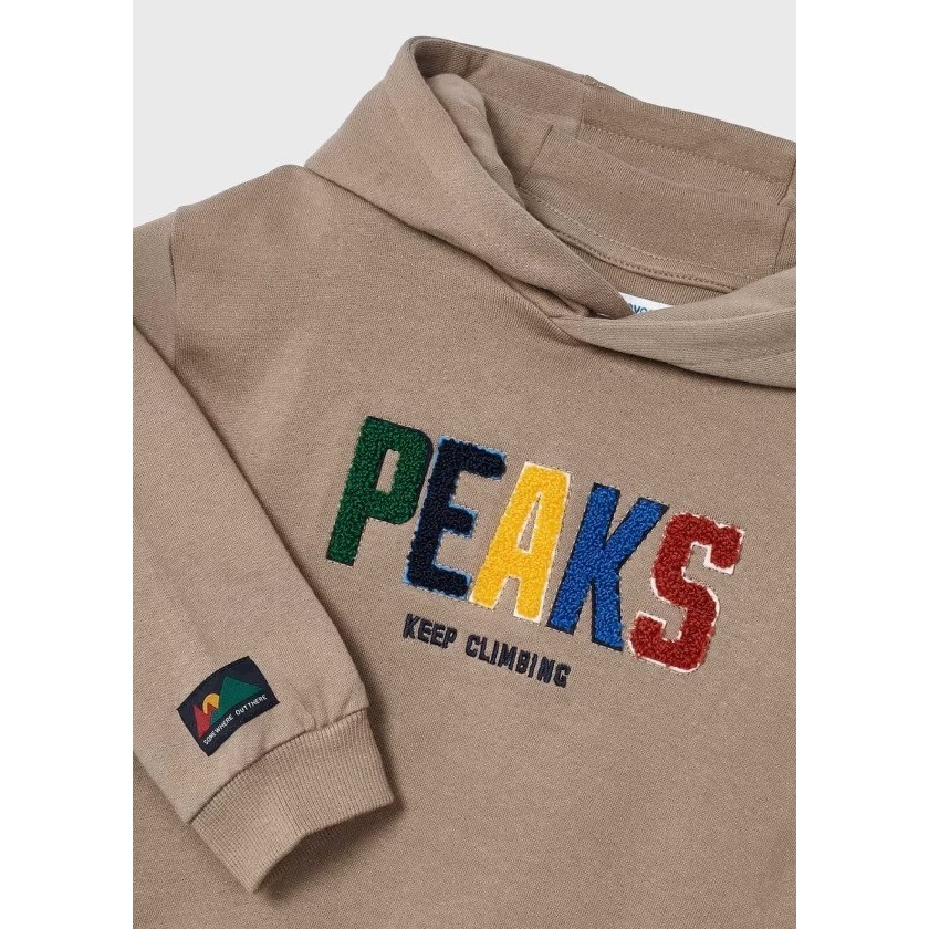 Mayoral Kışlık Erkek Kapşonlu Uzun Kol S-shirt Kahverengi 