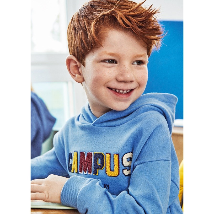 Mayoral Kışlık Erkek Kapşonlu Uzun Kol S-shirt Mavi