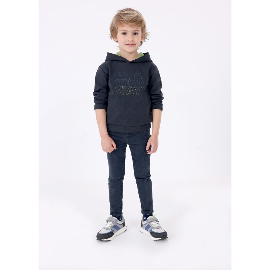Mayoral Kışlık Erkek Kapşonlu Uzun Kol S-shirt Koyu Mavi