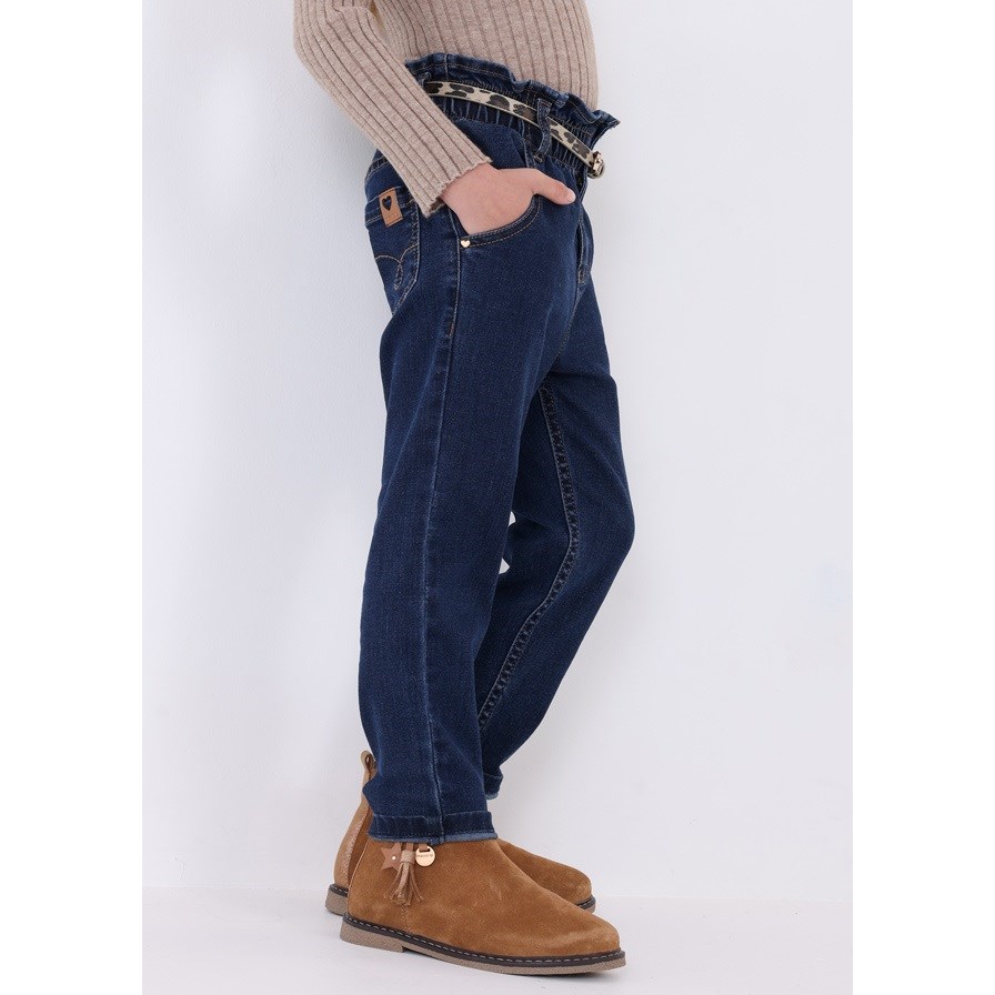 Mayoral Kışlık Kız Denim Pantolon Koyu Mavi