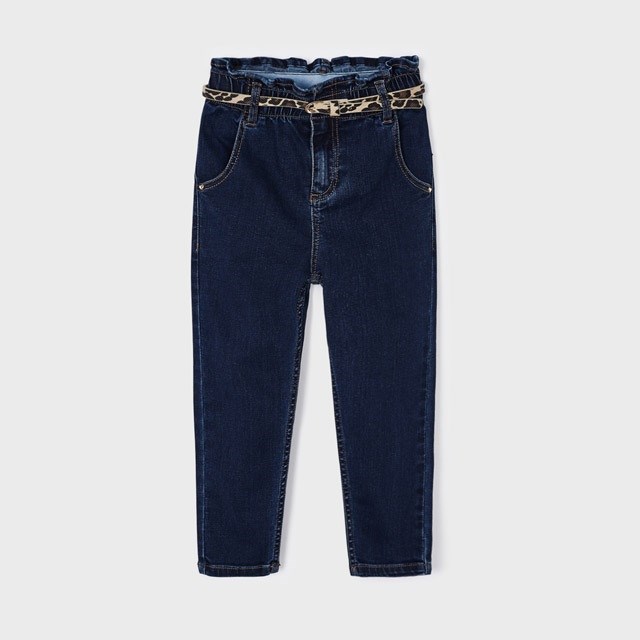 Mayoral Kışlık Kız Denim Pantolon Koyu Mavi