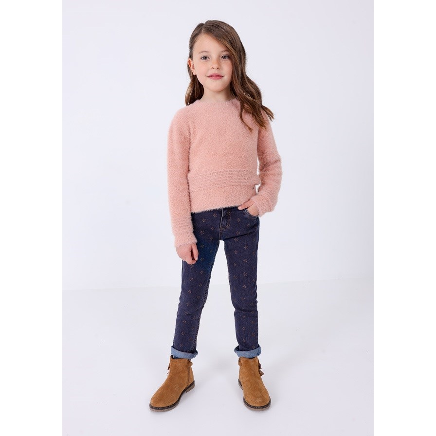 Mayoral Kışlık Kız Denim Pantolon Mavi