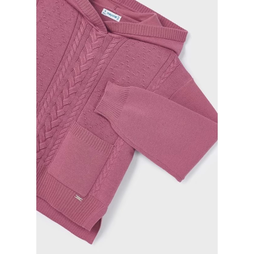 Mayoral Kışlık Kız Örme S-shirt Pantolon Set Pembe