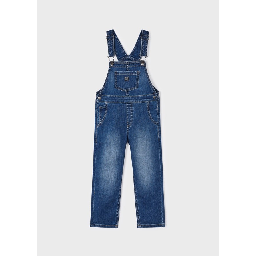 Mayoral Kışlık Erkek Denim Salopet Koyu Mavi