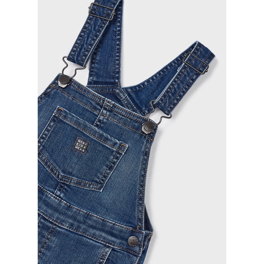 Mayoral Kışlık Erkek Denim Salopet Koyu Mavi