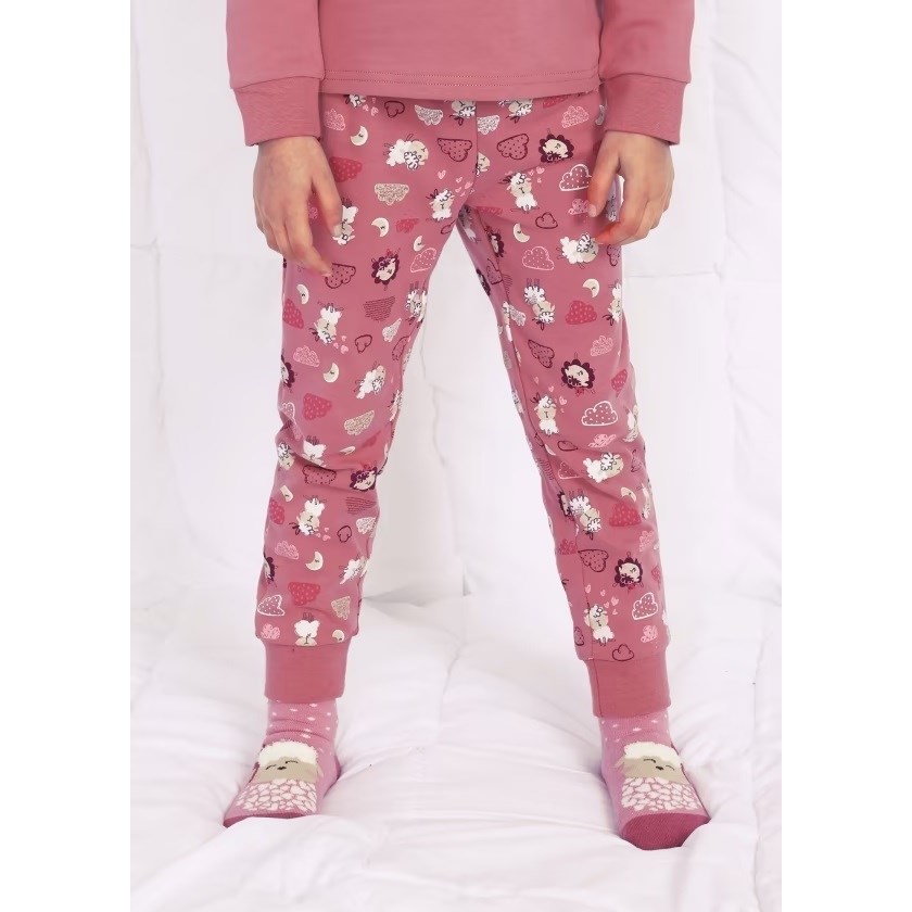 Mayoral Kışlık Kız Pijama Takım Pembe