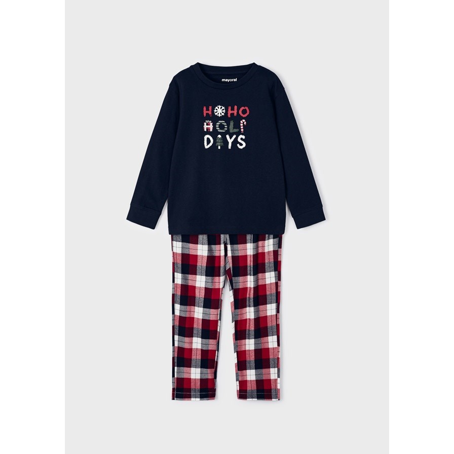 Mayoral Kışlık Erkek Çantalı Pijama Takım Koyu Mavi