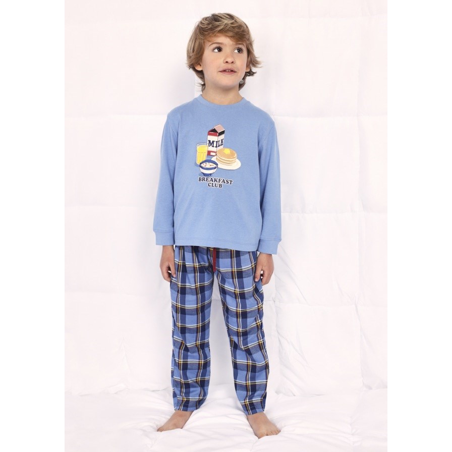 Mayoral Kışlık Erkek Çantalı Pijama Takım Mavi