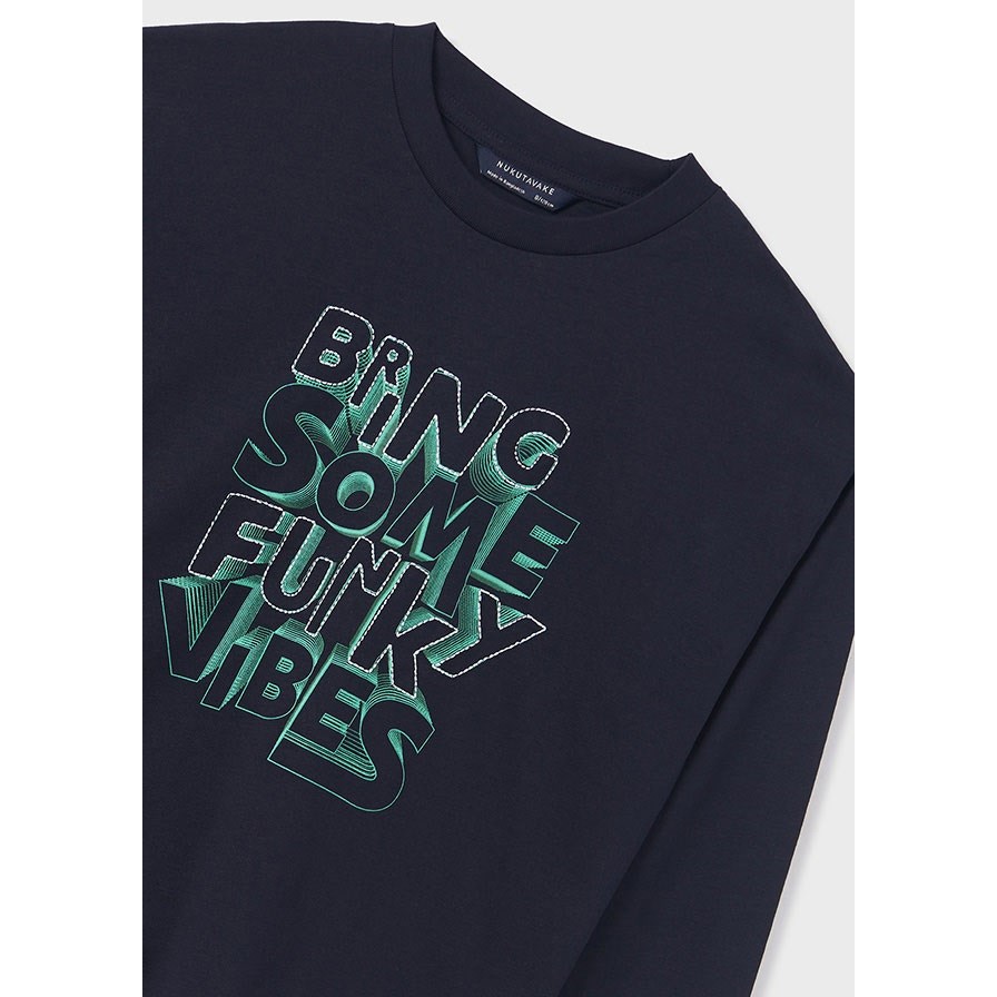 Mayoral Kışlık Erkek Uzun Kol T-shirt Koyu Mavi