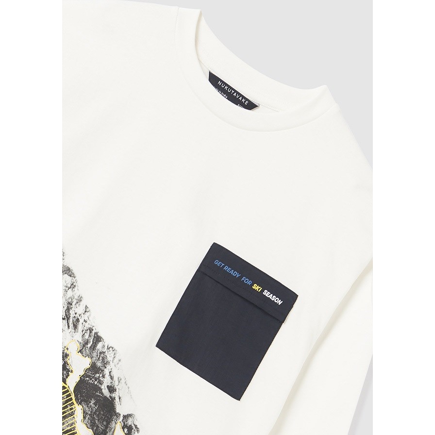 Mayoral Kışlık Erkek Uzun Kol T-shirt Beyaz