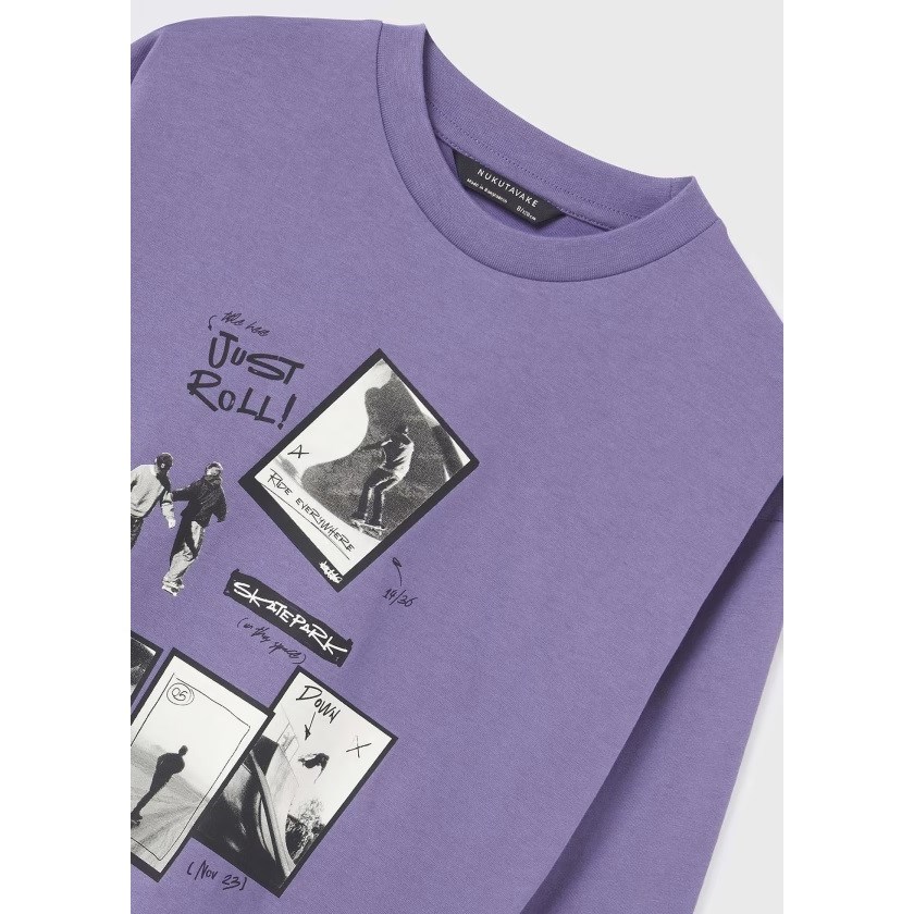 Mayoral Kışlık Erkek Uzun Kol T-shirt Mor