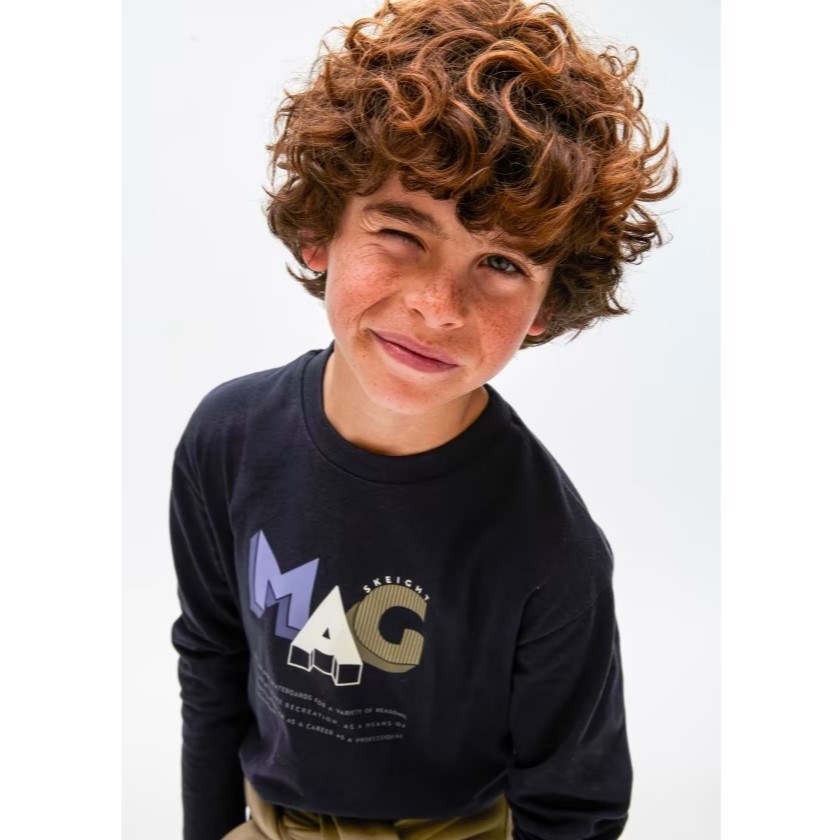 Mayoral Kışlık Erkek Uzun Kol T-shirt Siyah