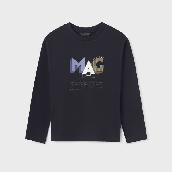 Mayoral Kışlık Erkek Uzun Kol T-shirt Siyah