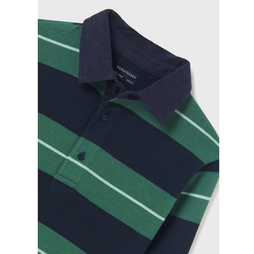 Mayoral Kışlık Erkek Uzun Kol Çizgili T-shirt Yeşil