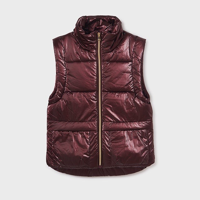 Mayoral Kışlık Kız Dolgulu Anorak Yelek Bordo