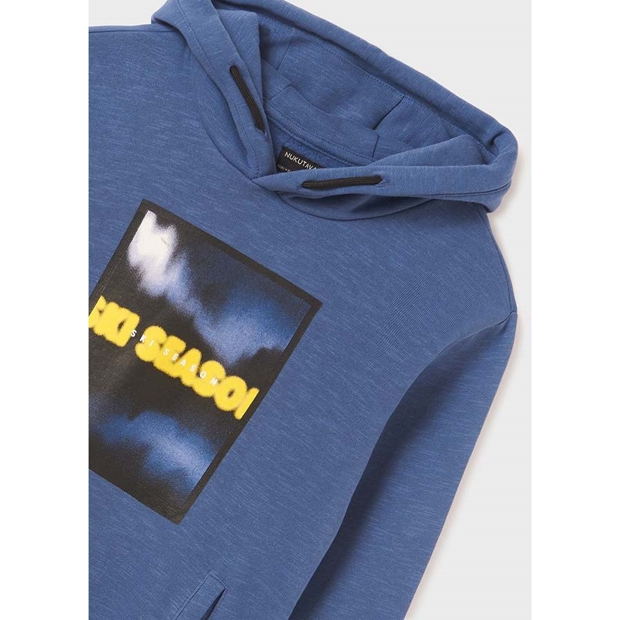 Mayoral Kışlık Erkek Kapşonlu Uzun Kol S-shirt Mavi