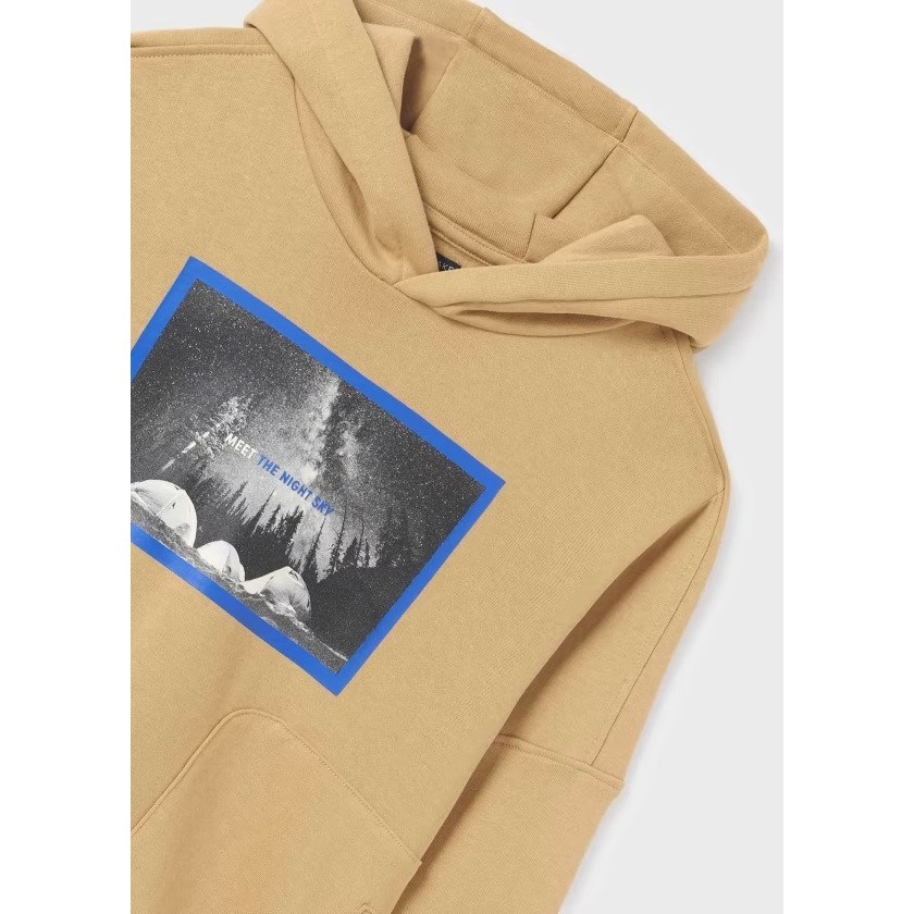 Mayoral Kışlık Erkek Kapşonlu Uzun Kol S-shirt Kahverengi 