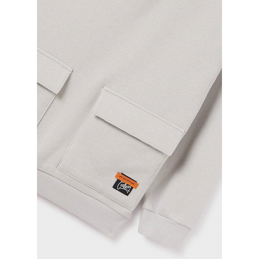 Mayoral Kışlık Erkek Kapşonlu Uzun Kol S-shirt Gri