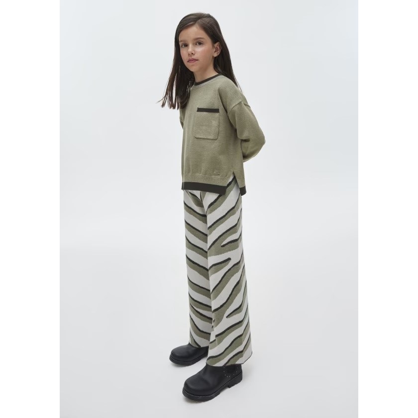 Mayoral Kışlık Kız S-shirt Pantolon Set Yeşil