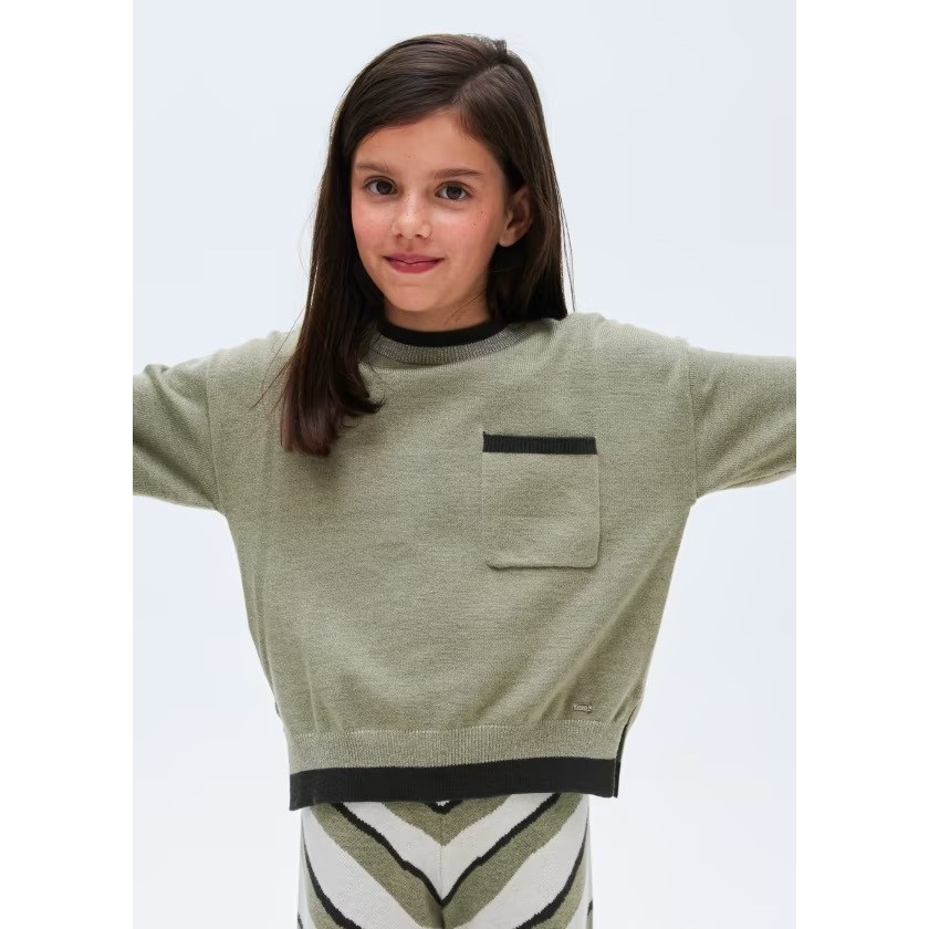 Mayoral Kışlık Kız S-shirt Pantolon Set Yeşil
