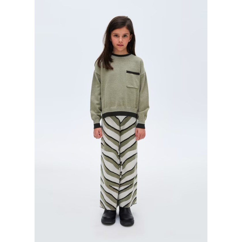 Mayoral Kışlık Kız S-shirt Pantolon Set Yeşil