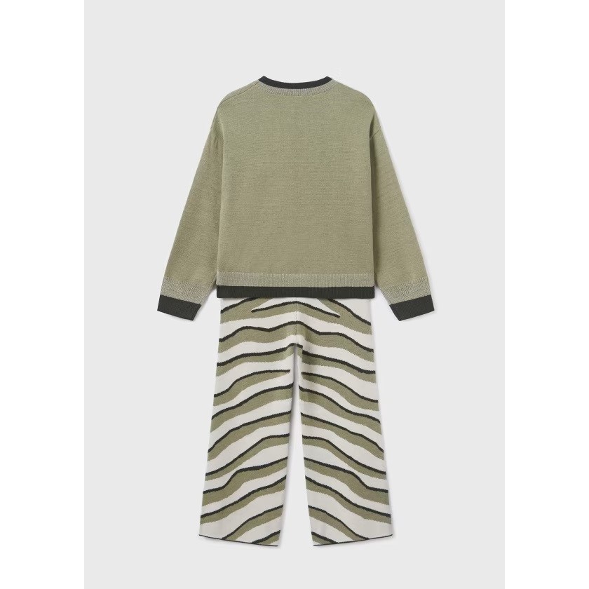 Mayoral Kışlık Kız S-shirt Pantolon Set Yeşil