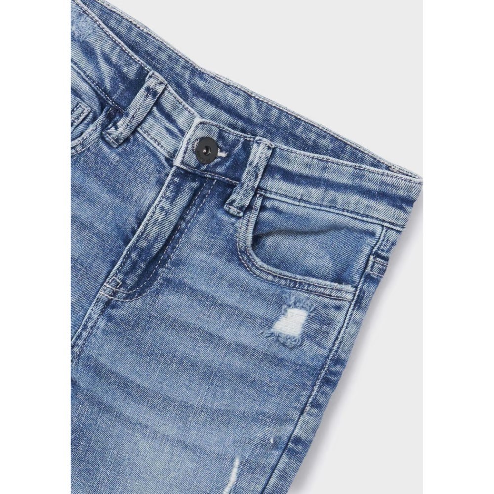 Mayoral Kışlık Erkek Yırtık Denim Pantolon Mavi