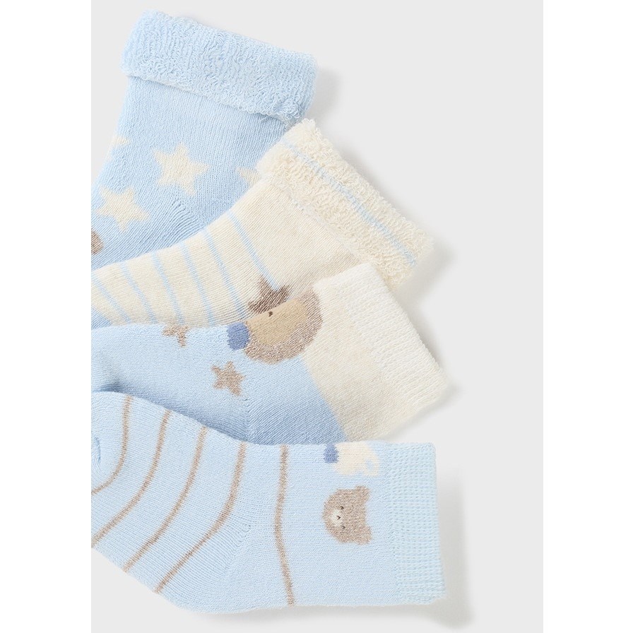 Mayoral Kışlık Erkek Bebek Çorap 4lü Set Mavi