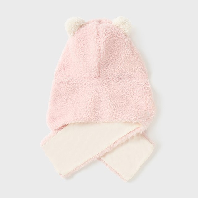 Mayoral Kışlık Kız Bebek Bere Atkı Set Pembe