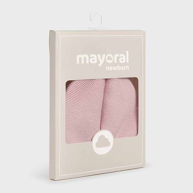 Mayoral Kışlık Kız Bebek Örme Bere Pembe