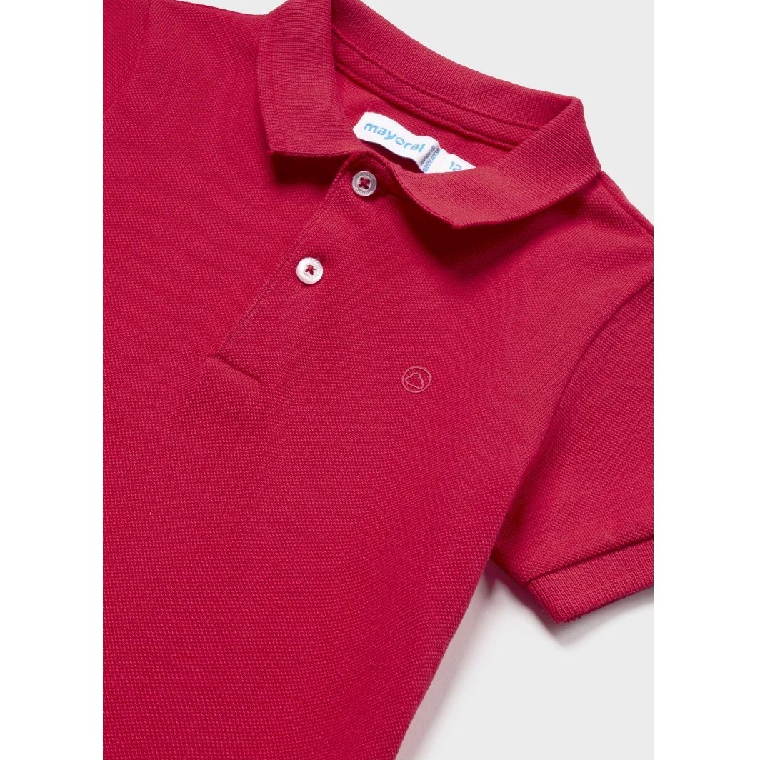 Mayoral Yazlık Erkek Bebek Kısa Kol Polo T-shirt Kırmızı
