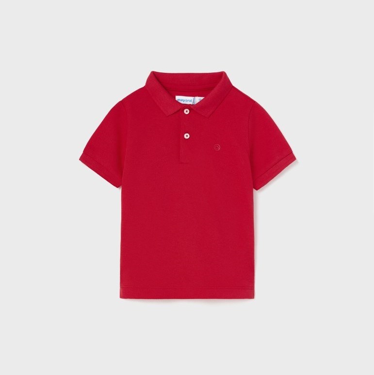 Mayoral Yazlık Erkek Bebek Kısa Kol Polo T-shirt Kırmızı