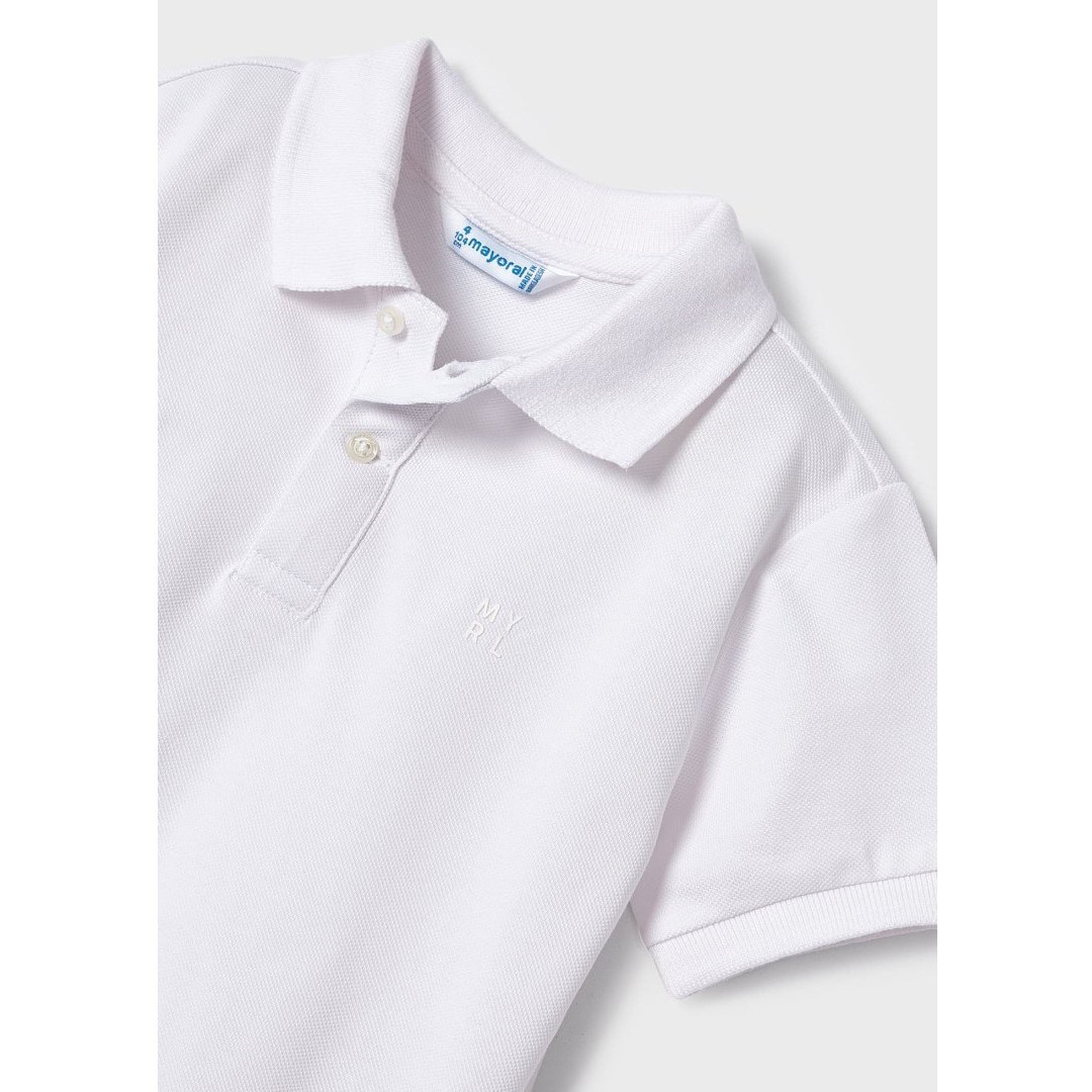 Mayoral Yazlık Erkek Polo T-shirt Beyaz