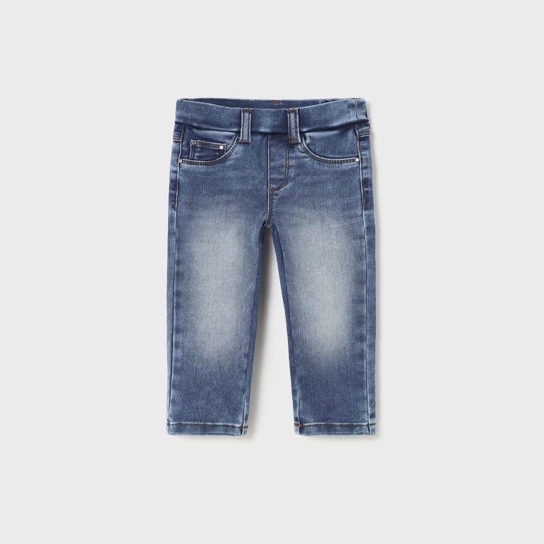 Mayoral Yazlık Kız Bebek Denim Pantolon Mavi