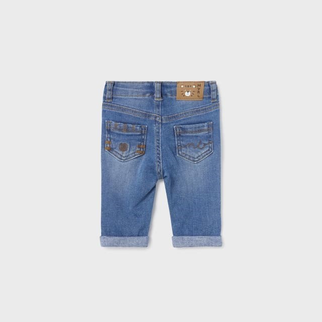 Mayoral Yazlık Erkek Bebek Denim Pantolon Mavi