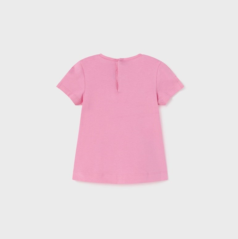 Mayoral Yazlık Kız Bebek Kısa Kol T-shirt Pembe