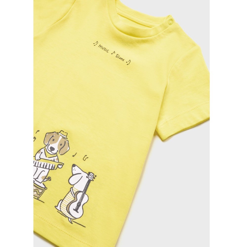 Mayoral Yazlık Erkek Bebek Kısa Kol T-shirt Sarı