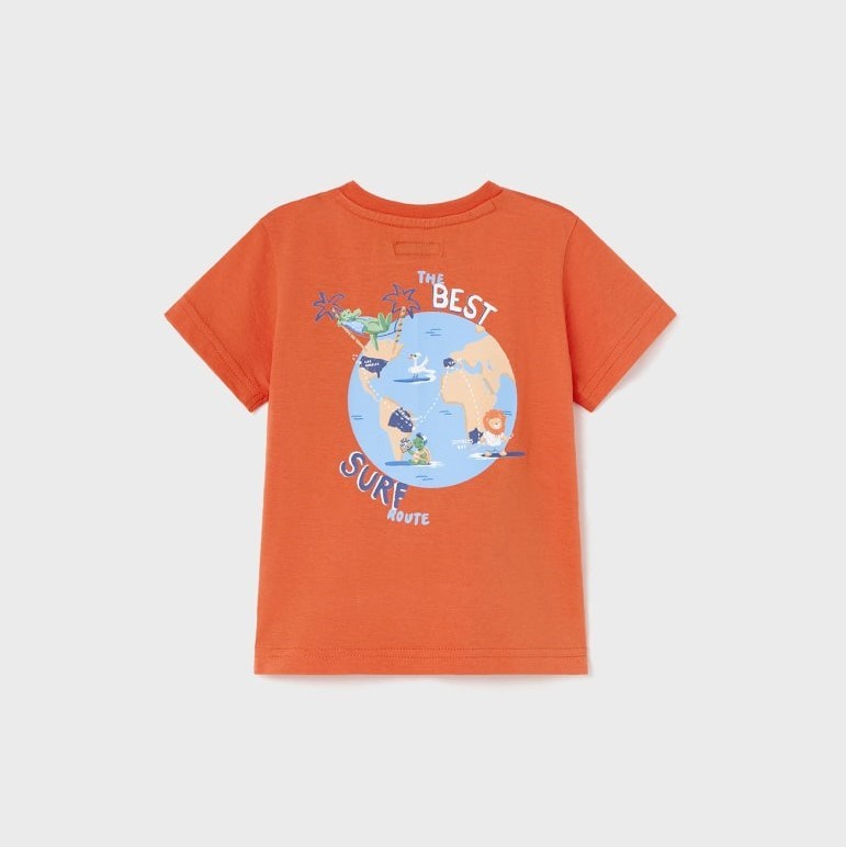 Mayoral Yazlık Erkek Bebek Kısa Kol T-shirt Turuncu