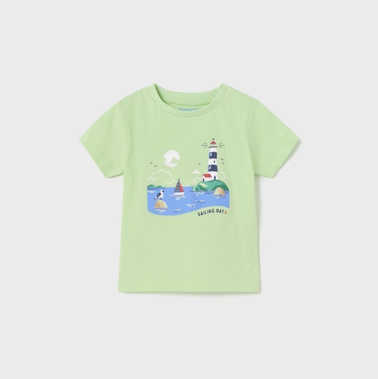 Mayoral Yazlık Erkek Bebek Kısa Kol T-shirt 2'li Set Yeşil