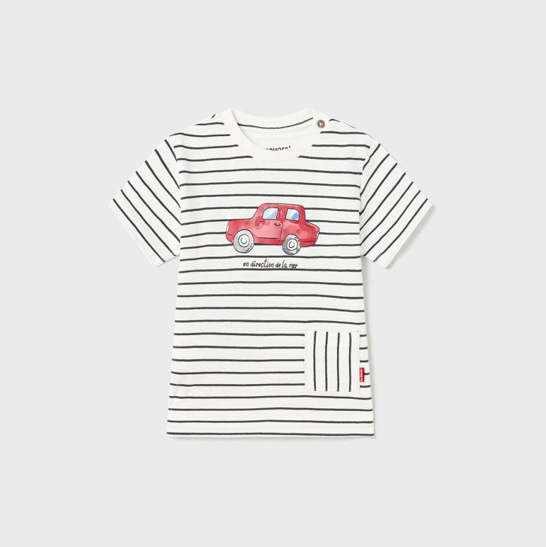 Mayoral Yazlık Kız Bebek Uzun Kol T-shirt Kırmızı