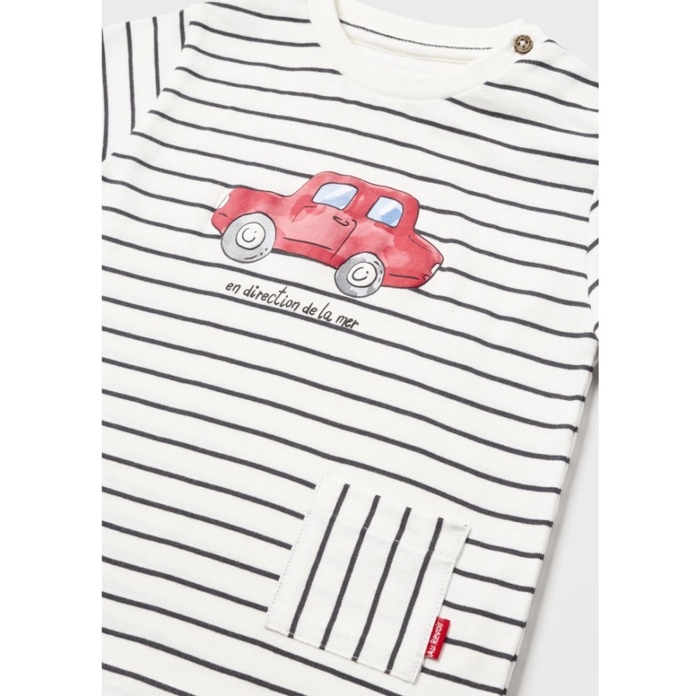 Mayoral Yazlık Kız Bebek Uzun Kol T-shirt Kırmızı