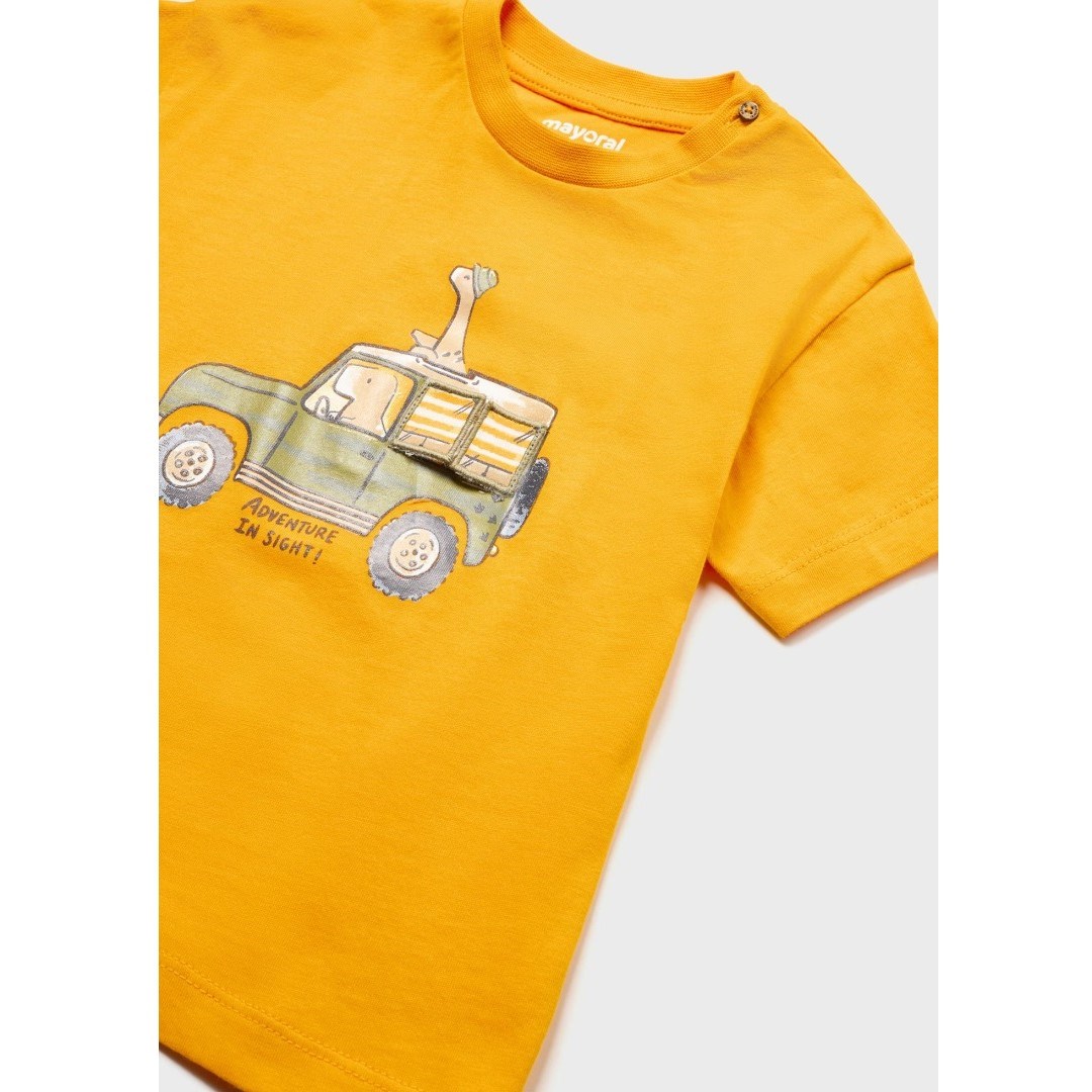 Mayoral Yazlık Erkek Bebek Kısa Kol T-shirt Turuncu