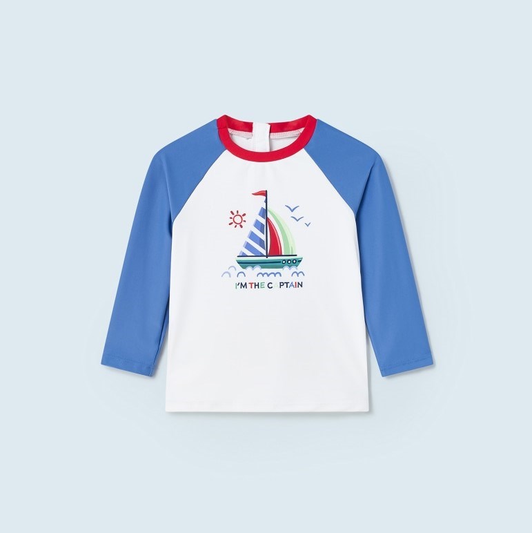 Mayoral Yazlık Erkek Bebek Uzun Kol T-shirt Mavi