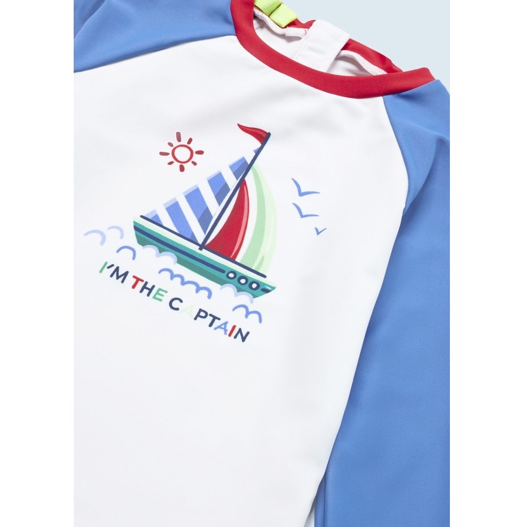 Mayoral Yazlık Erkek Bebek Uzun Kol T-shirt Mavi