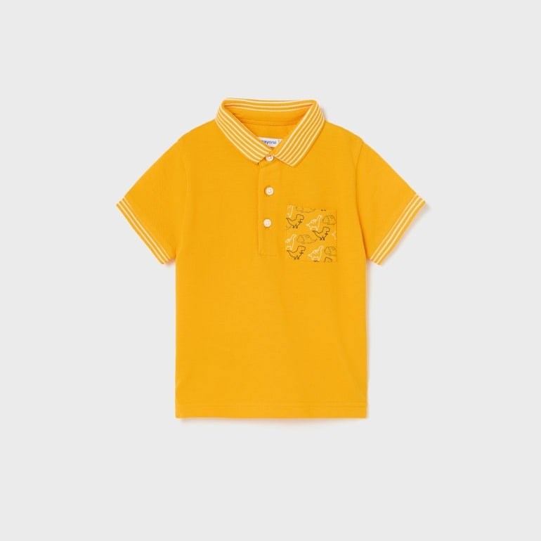 Mayoral Yazlık Erkek Bebek Kısa Kol Polo T-shirt Turuncu