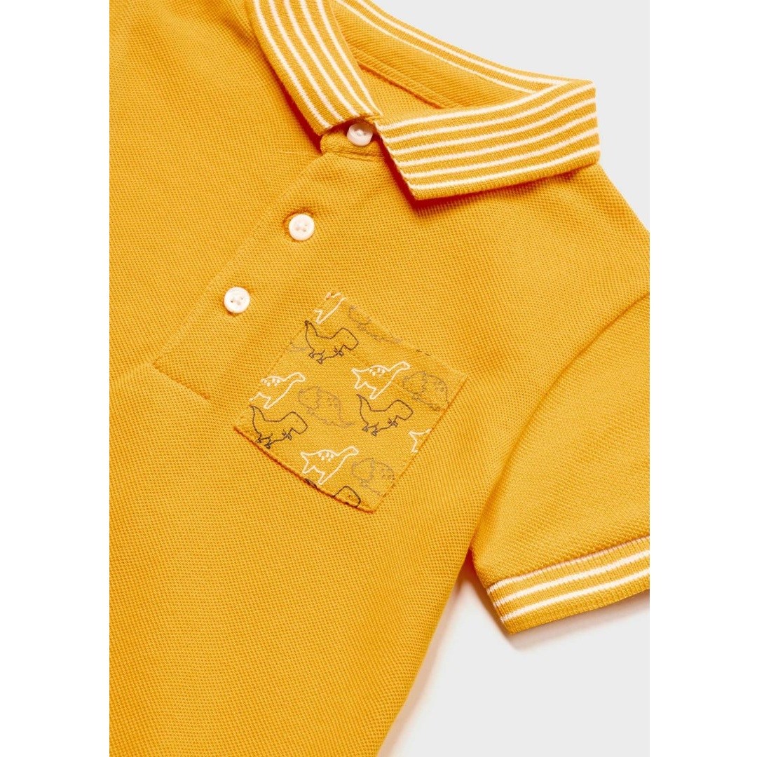 Mayoral Yazlık Erkek Bebek Kısa Kol Polo T-shirt Turuncu