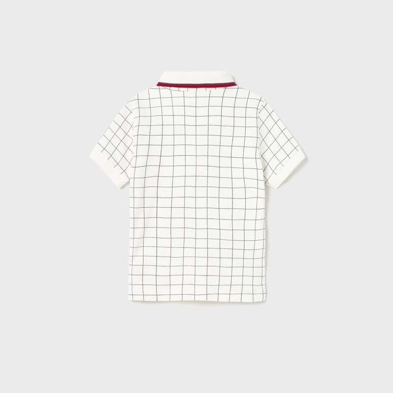 Mayoral Yazlık Erkek Bebek Kısa Kol Polo T-shirt Beyaz